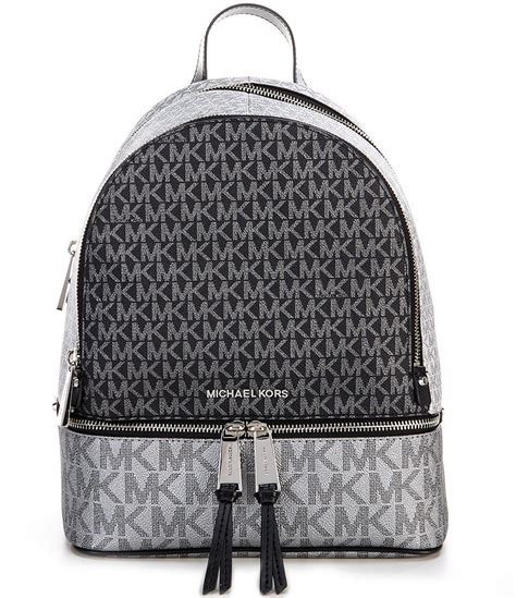 michael kors rhea zip md backpack silver|michael kors rhea backpack.